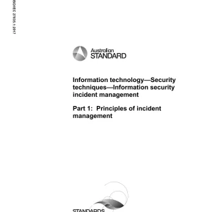 AS ISO/IEC 27035.1:2017 pdf