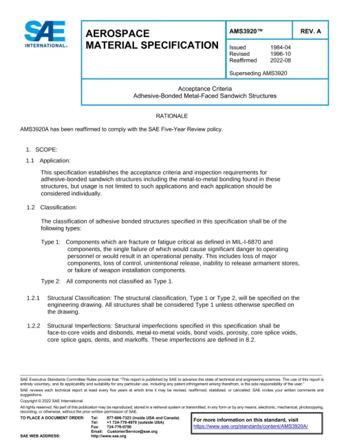 SAE AMS3920A pdf