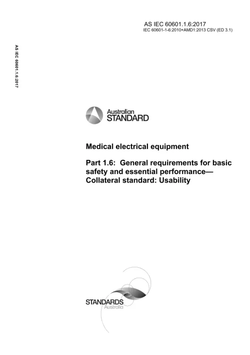 AS IEC 60601.1.6:2017 pdf