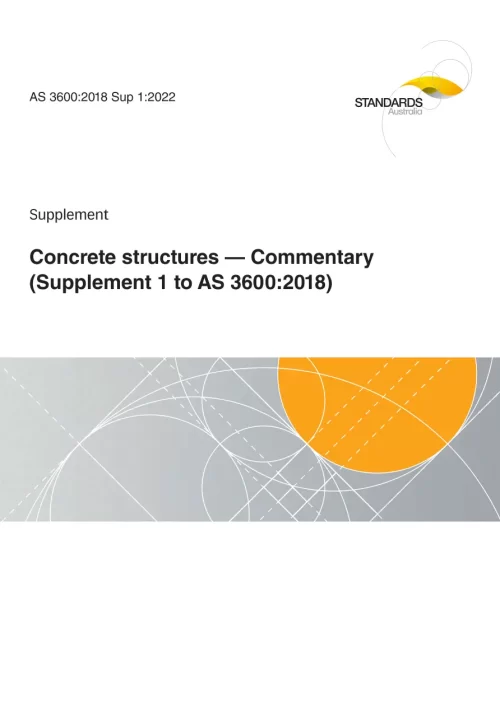 AS 3600:2018 Sup 1:2022 pdf