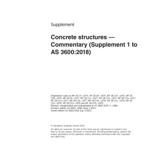 AS 3600:2018 Sup 1:2022 pdf