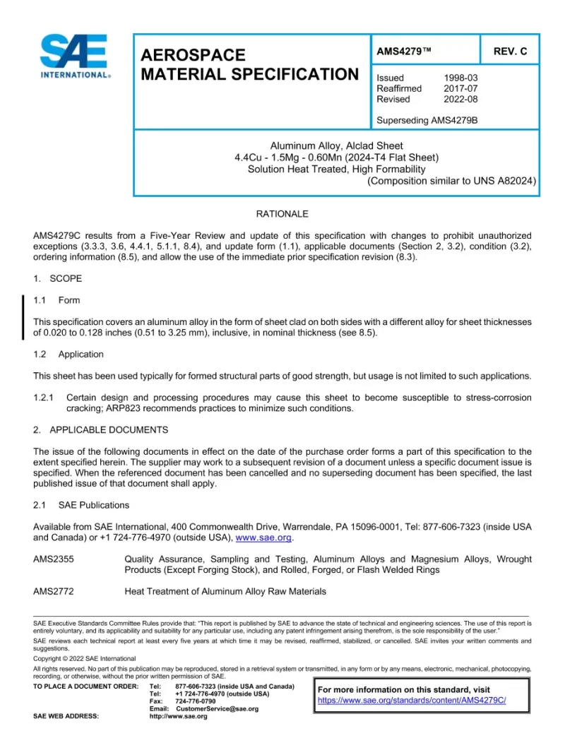 SAE AMS4279C pdf