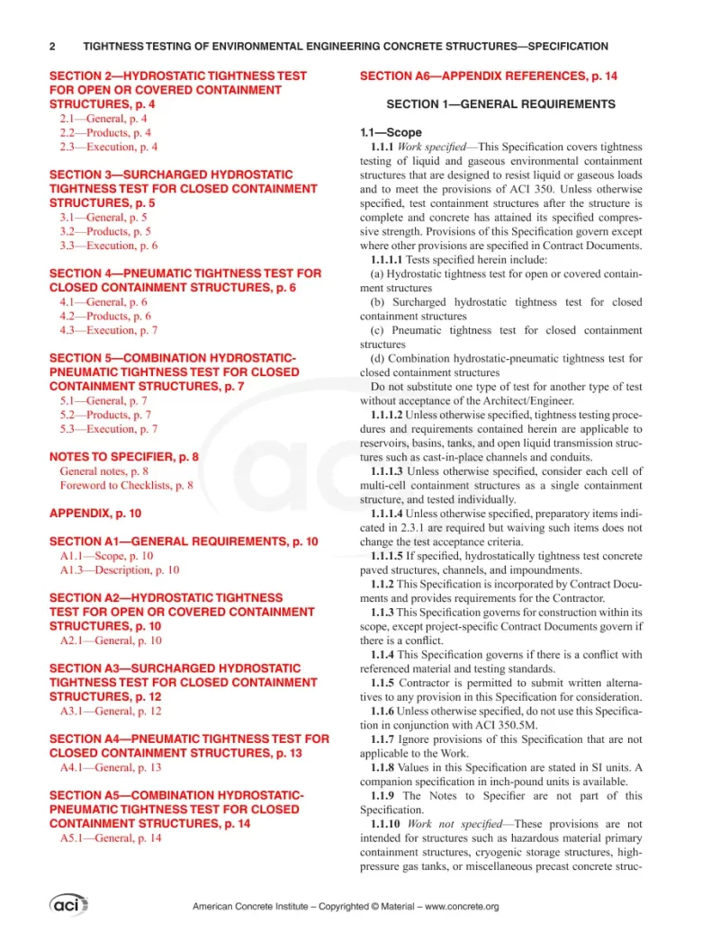 ACI SPEC-350.1-22 (SI Units) pdf