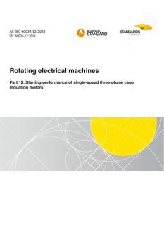 AS IEC 60034.12:2023 pdf