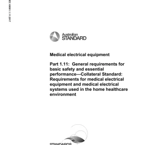 AS IEC 60601.1.11:2017 pdf