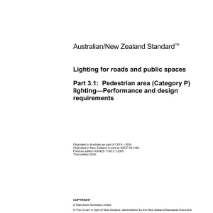 AS/NZS 1158.3.1:2020 pdf