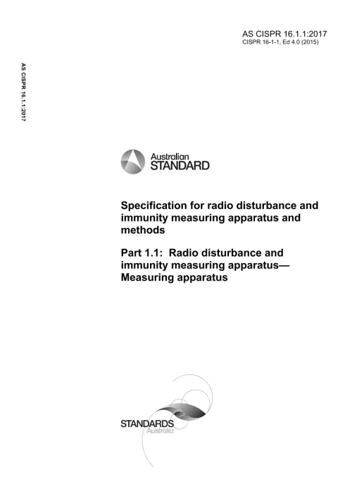 AS CISPR 16.1.1:2017 pdf