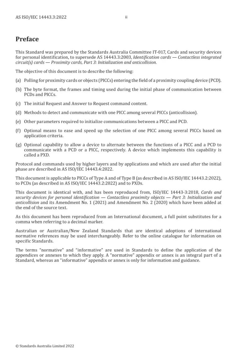 AS ISO/IEC 14443.3:2022 pdf