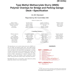 ACI SPEC-548.10-22 (SI-Units) pdf