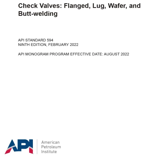 API Standard 594 Ninth Edition PDF