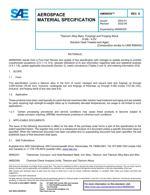 SAE AMS6930G pdf