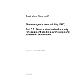 AS IEC 61000.6.5:2017 pdf