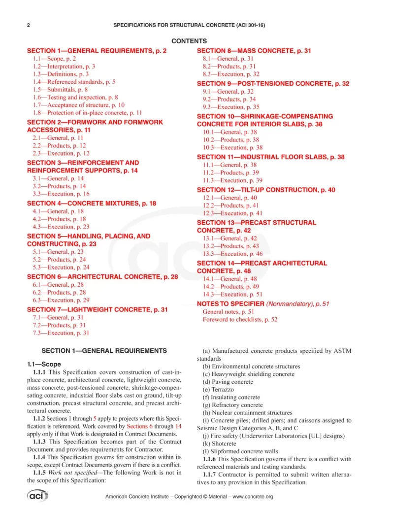 ACI 301-16 pdf