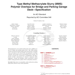 ACI SPEC-548.10-22 pdf