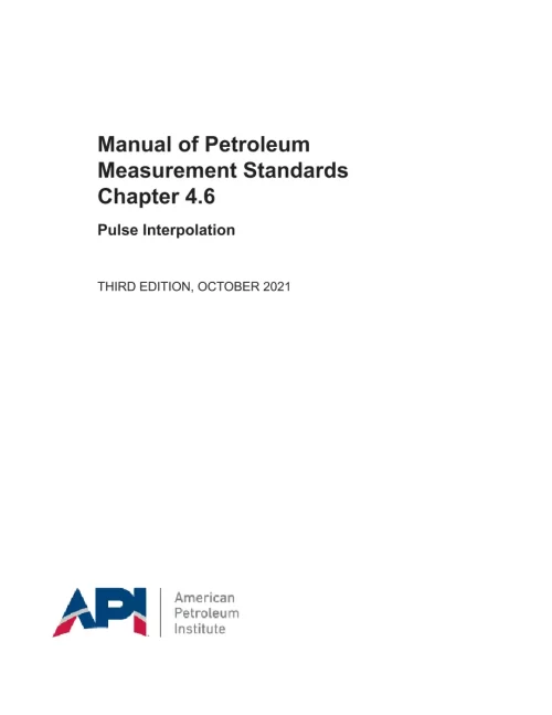 API MPMS Chapter 4.6 pdf