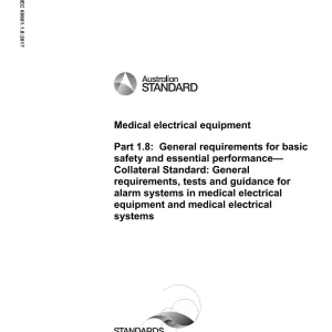 AS IEC 60601.1.8:2017 pdf