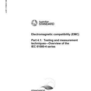 AS IEC 61000.4.1:2017 pdf