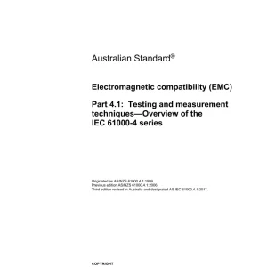 AS IEC 61000.4.1:2017 pdf