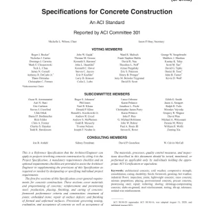 ACI 301M-20 pdf