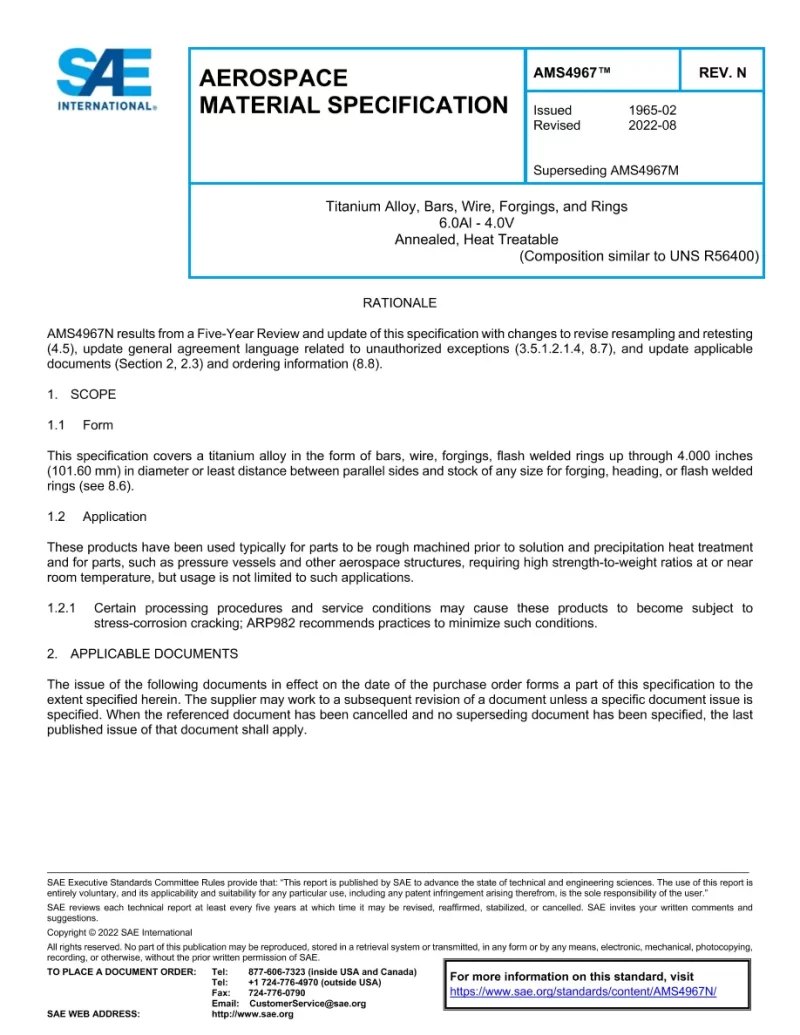 SAE AMS4967N pdf