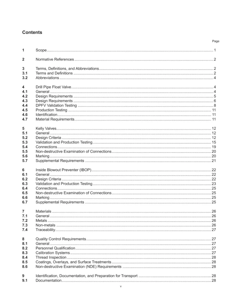 API Specification 7V First Edition PDF