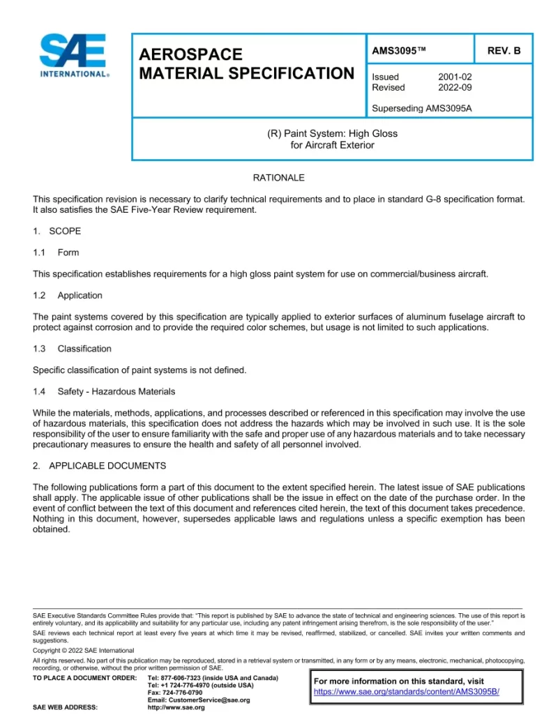 SAE AMS3095B pdf