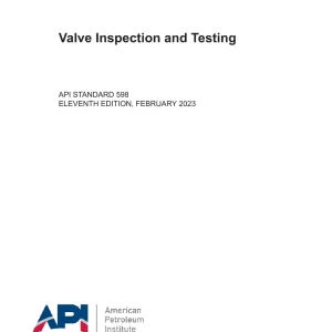 API Std 598 Eleventh Edition pdf