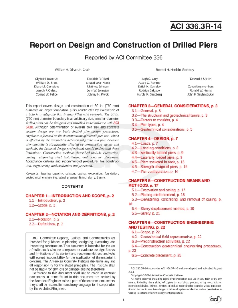 ACI 336.3R-14 pdf