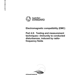 AS IEC 61000.4.6:2017 pdf