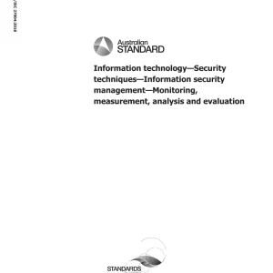 AS ISO/IEC 27004:2018 pdf