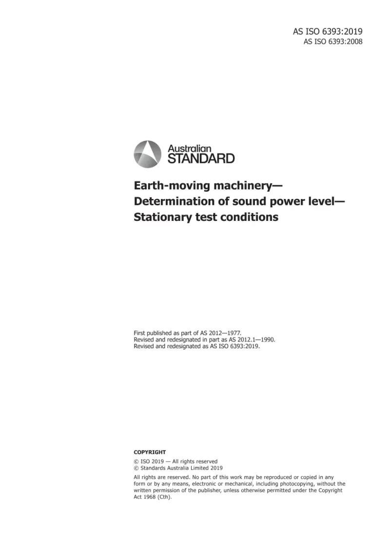 AS ISO 6393:2019 pdf