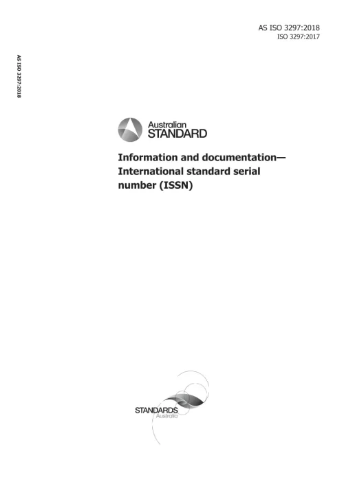 AS ISO 3297:2018 pdf