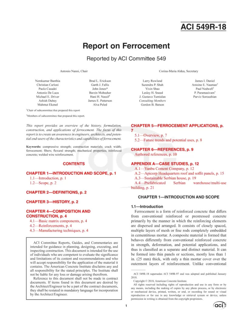 ACI 549R-18 pdf