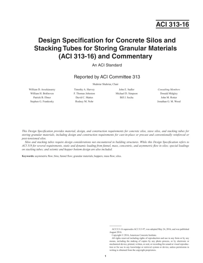 ACI 313-16 pdf