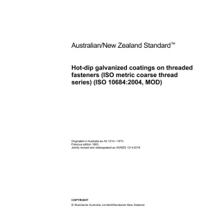 AS/NZS 1214:2016 pdf