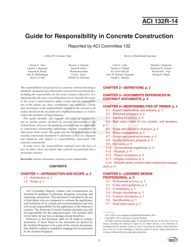 ACI 132R-14 pdf