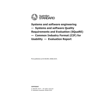 AS ISO/IEC 25066:2019 pdf