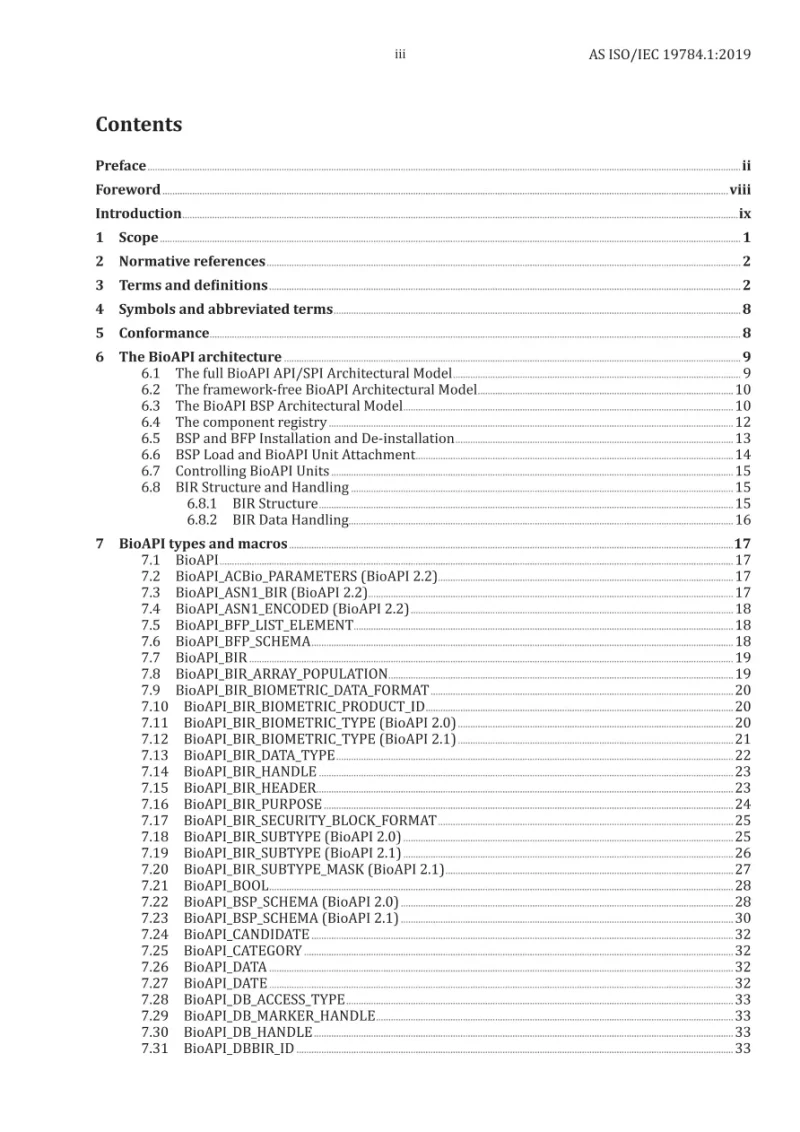 AS ISO/IEC 19784.1:2019 pdf