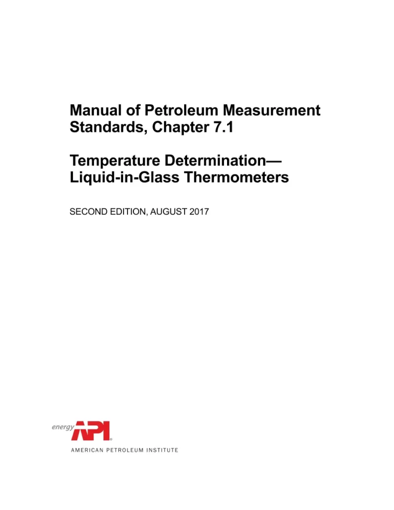 API MPMS Chapter 7.1 (R2024) pdf