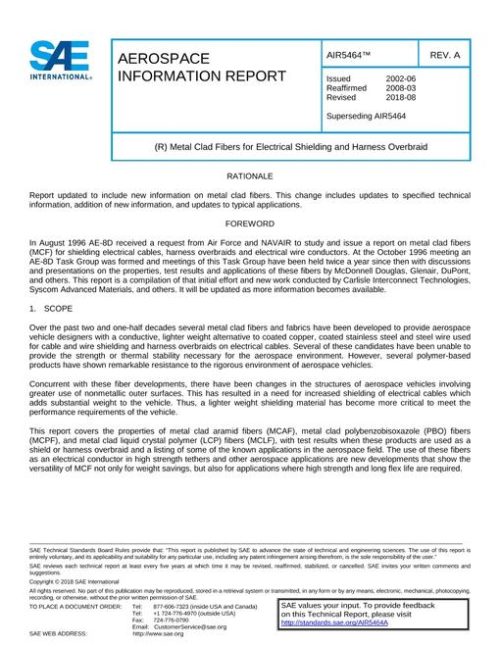 SAE AIR5464A pdf