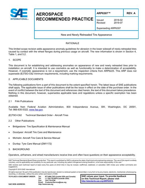 SAE ARP6307A pdf