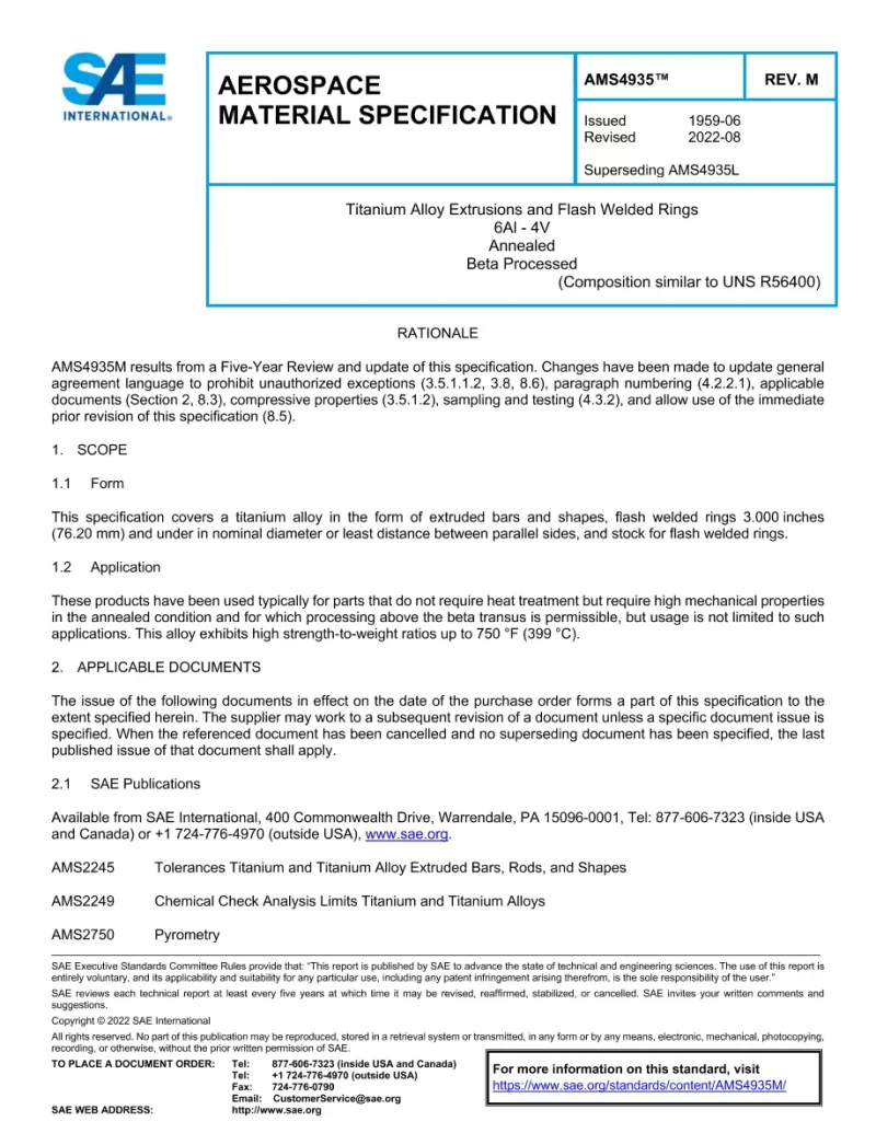 SAE AMS4935M pdf