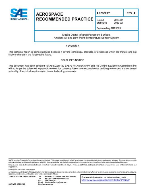 SAE ARP5623A pdf