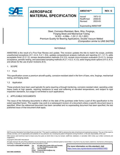 SAE AMS5749G pdf