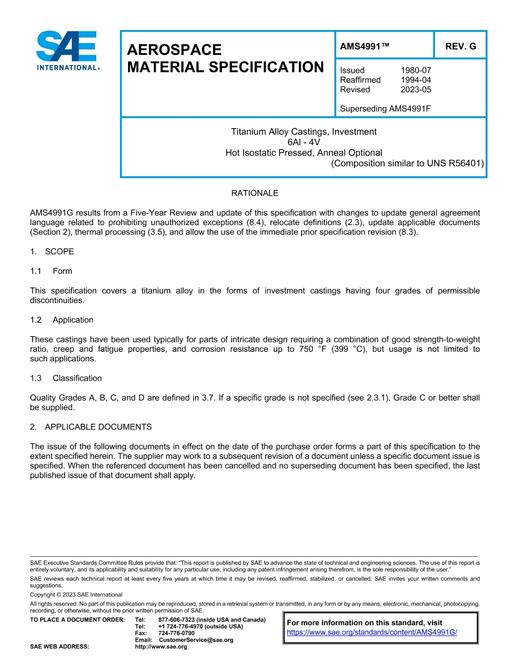 SAE AMS4991G pdf