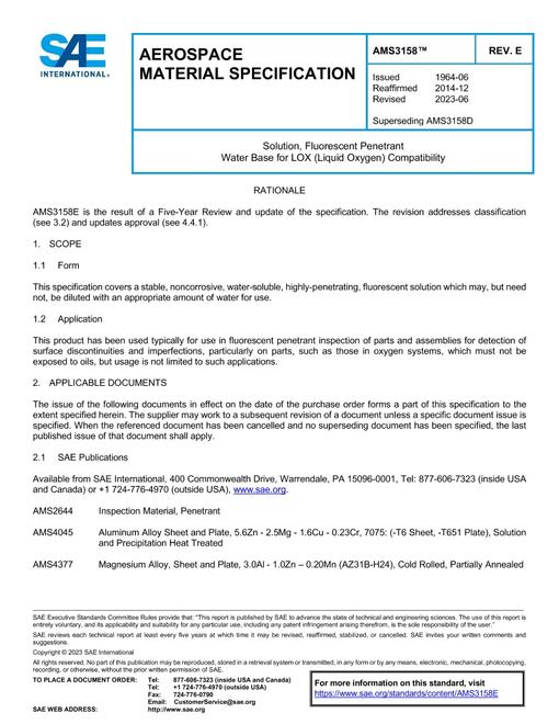 SAE AMS3158E pdf