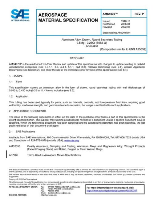 SAE AMS4070P pdf