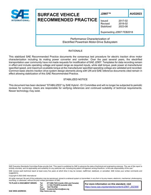 SAE J2907_202308 pdf