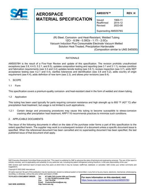 SAE AMS5578H pdf