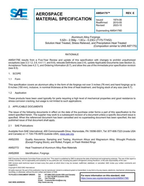 SAE AMS4179E pdf